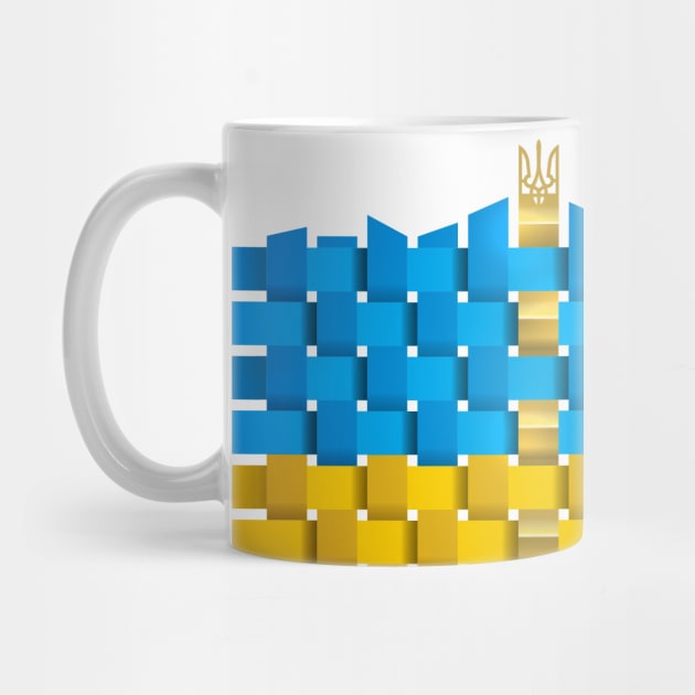 Ukrainian flag by goldengallery